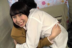 Uniformed men and women in homemade video are quite daring.