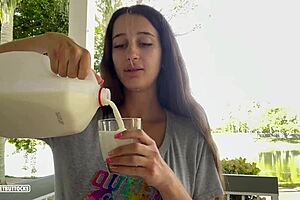 Did he just cum on my face in the backyard?