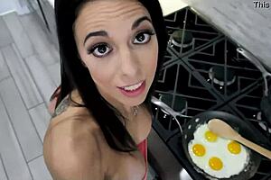 Hot stepmother assists with ejaculation in intimate family scenario