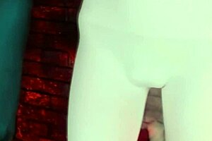 Sweet Eaton teases in tight white leggings!