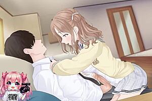 Yo, this hot coed rides and jerks for cumshot 💦