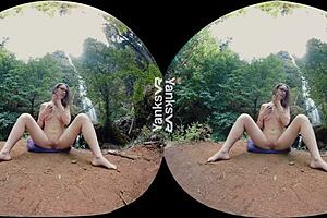 Yanks hottie sierras big orgasm outdoors, climaxing with glasses and shaved pussy masturbation