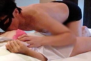 i made that big-breasted beauty in red underwear feel amazing with fingering and cunnilingus before she came hard in missionary