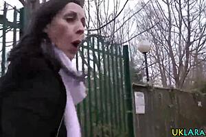 this british milf in stockings got her ass jizzed after a hardcore blowjob and doggystyle session.