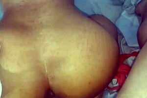 Big ass Latina gets anal sex in doggy style position