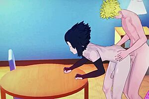Naruto Sasuke Engage in HENTAI SEX BLOWJOB HANDJOB CUMSHOT