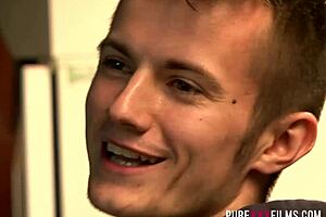 huge brunette gets facial after work at bar?