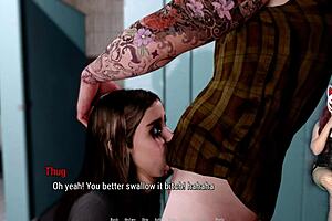 Rough blowjob in the public toilet, Tales from the Deep Eve 1 😈