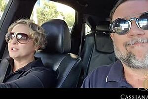 Cassi And Husband With Friend At Beach