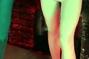 Sweet Eaton teases in tight white leggings!