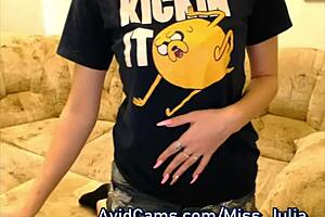 Miss Julia, cute Latvian teen 18+ from Avidcams com, strips on webcam instead of Fortnite.