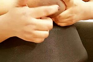 i saw this sexy indian girl playin' with her boobs in hyderabad