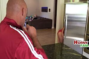 Stepdaughter Turns Up Her Game With Naked Ass