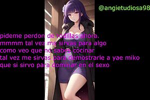 spanish joi hentai anime instructions cei shogun raiden jerk off video with sound!