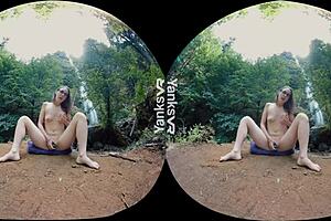 Yanks hottie sierras big orgasm outdoors, climaxing with glasses and shaved pussy masturbation