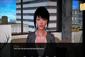 Intriguing blonde amateur with big tits