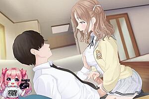 Yo, this hot coed rides and jerks for cumshot 💦