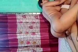 Hot Big Boobs Young Couple Monika and Sazzad Eagerly Fuck with Wet Shaved Pussy