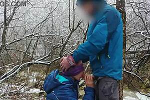 Hey, public blowjob near mountain river leads to cum swallow! 😏