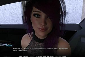 redhead whore masturbates pussy in naked group game!