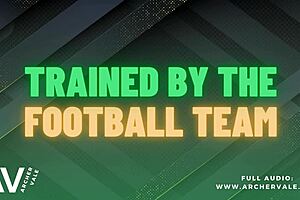 football team worships muscles in gay gangbang with dirty talk and bukkake