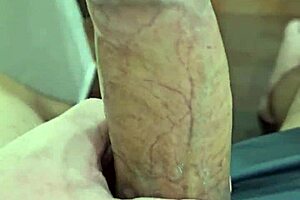 Brazilian neighbor jerks off with condom in homemade scene