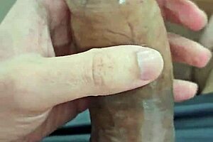 Amateur bisexual guy enjoys solo pleasure with condom