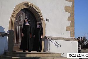 crazy young nuns sucking monster cock in lesbian porn