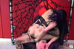 Gabriel Trigger Fucks Kitty Jaguar's Tattooed Asshole Deeply