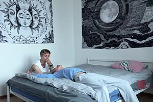 i fucked the tight ass of a sweet twink on the bed.