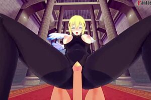 Lalatina Dustiness Darkness gets naked POV fucking in hentai fantasy