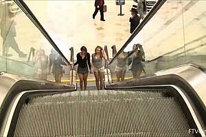 Kimmie And Mackenzie Flash Small Tits In Public Outdoor Adventure