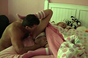 Blonde 18-year-old Tracey Sweet's hairy pussy pounded bent over 😈