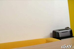 A sophisticated homosexual fellow indulges in a deep anal drilling session with intense sucking.