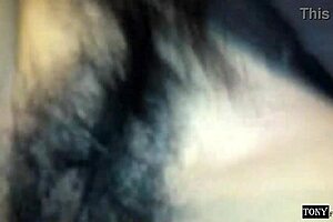 First time anal sex leaves gap in hairy ass hole