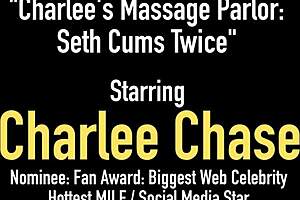 Happy ending unfolds with busty MILF Charlee Chase in steamy massage