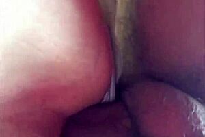 french amateur bitch fucked doggystyle in satin panties pov