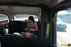 Tattooed Babe in Fake Taxi Seduces Driver with Her Body Display