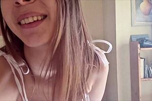 blonde whore shows big ass in outfits