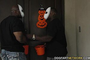 karmen karma takes interracial double penetration with huge cocks