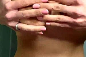 student caresses big tits vs milf's bold exposure