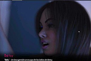 i watch this beautiful girl love anal sex with her eyes closed, part 2