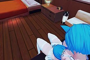 Amazing Anime Hentai Squirting and Blowjob Action!