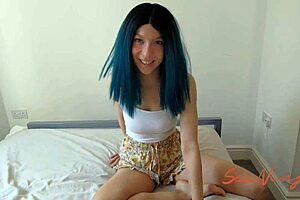 Step-sis helps me to learn how to pull out correctly and we both cum inside her