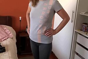 i love showing off in lingerie as stepsons friends record me jerking off and cumming!