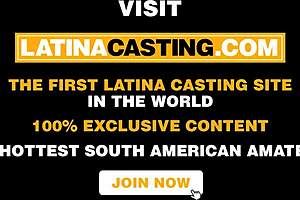 Latina casting petite 18yo amateur takes rough pounding for job 😏