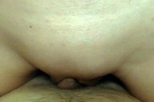 Moaning babe with cock and pussy gets huge cumshot