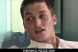 OMG! Twink Stepson Harlen Quindel Drilled by Gay Stepdad Before Wedding