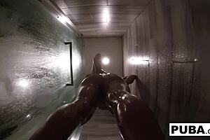 Sexy jezebelle bond masturbates in the bath 😍