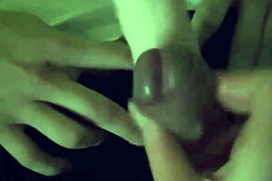 i watch my girlfriend give frottage handjob with strap-on